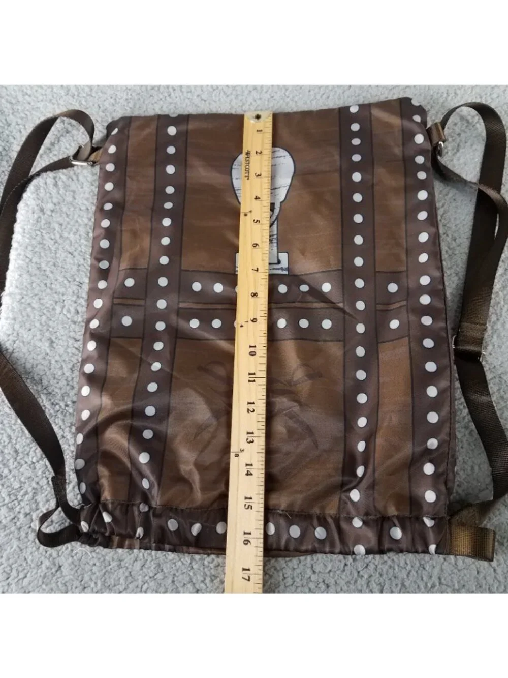 Disney Cruise Line Backpack Mickey's Pirate Chest Travel Lightweight Brown